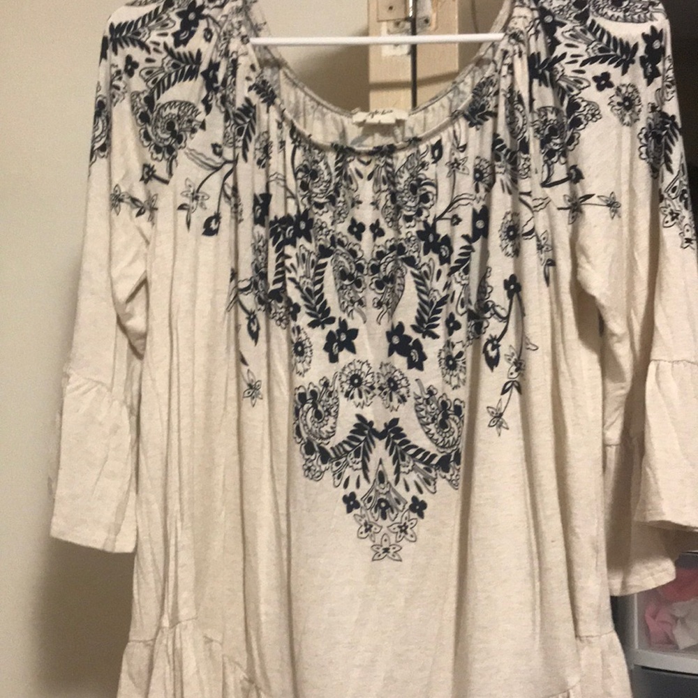 Women cotton peasant top